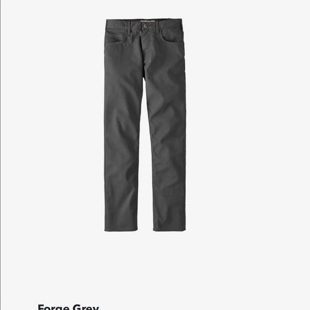 NWT mens patagonia slim fit stonycroft pants in forge grey size 34x32